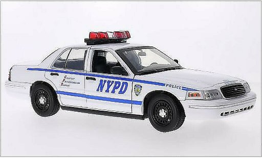 Ford Crown Police Interceptor 1/18 Greenlight Victoria Politie NYPD 2001 modelauto
