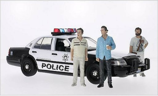 Ford Crown Police Interceptor 1/18 Greenlight Victoria Politie Politie 2009 modelauto