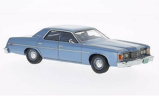Ford Custom Berline 1/43 Matrix blauw 1974 modelauto