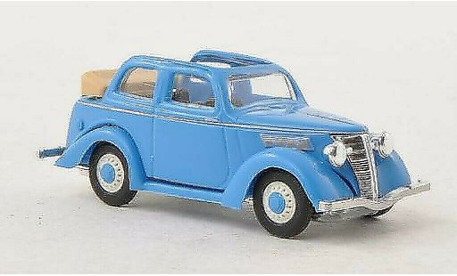 Ford Eifel Cabriolimousine 1/87 Busch blauw modelauto