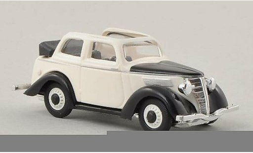 Ford Eifel Cabriolimousine 1/87 Busch wit/zwart modelauto