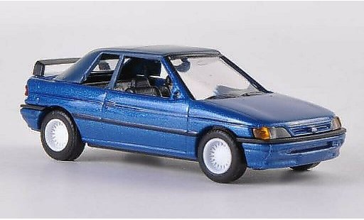 Ford Escort Berline 1/87 Busch Cabrio gesloten petrol 1991 modelauto