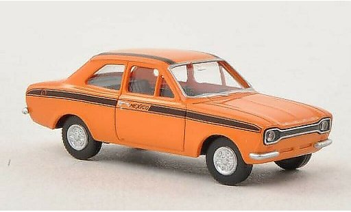 Ford Escort Mexico 1/87 Wiking I oranje/zwart modelauto