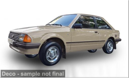 Modelauto Ford Escort Ghia Mark III gold 1983 1/18 Sun Star