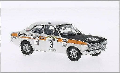 Ford Escort MK1 1/43 Trofeu MK I 1600TC RHD No.3 Withers of Winsford Rally WM Rally Portugal 1971 /H.Lindon modelauto
