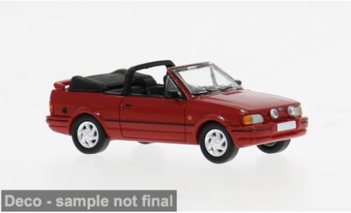 Modelauto Ford Escort Cabriolet MK IV rood 1986 1/87 PCX87
