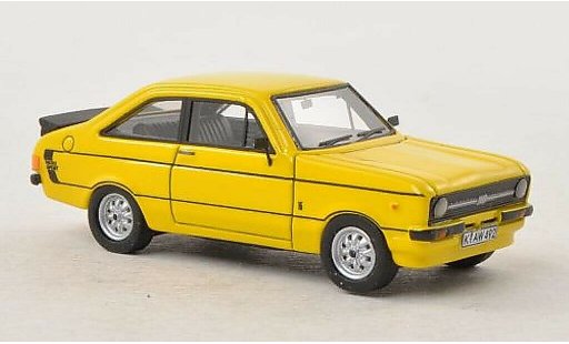 Ford Escort Sport 1/87 Neo MKII 1600 geel RHD 1978 modelauto