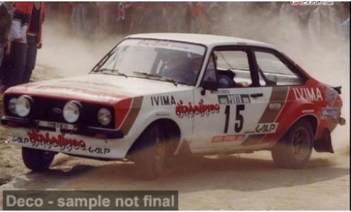 Modelauto Ford Escort RS 1800 Rally Portugal 1983 #15 J.Santos/M.olijfgroeneira 1/43 Vitesse