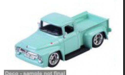 Modelauto Ford F-100 Pickup 00 turquoise 1956 1/64 Majorette