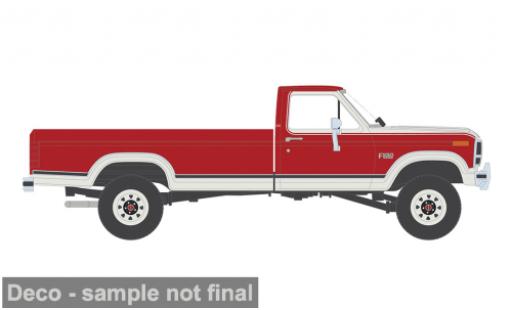 Modelauto Ford F-250 Lariat XLT rood/wit 1984 1/64 IXO America