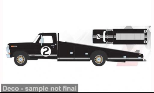 Modelauto Ford F-350 Ramp Truck zwart 1970 60th verjaardag 24 Hours of Le Mans 1966 #2 1/18 ACME