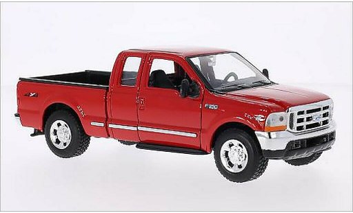 Ford F-350 XLT 1/24 Welly Super Duty rood modelauto