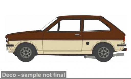 Modelauto Ford Fiesta MKI MK I beige/rood 1/76 Oxford