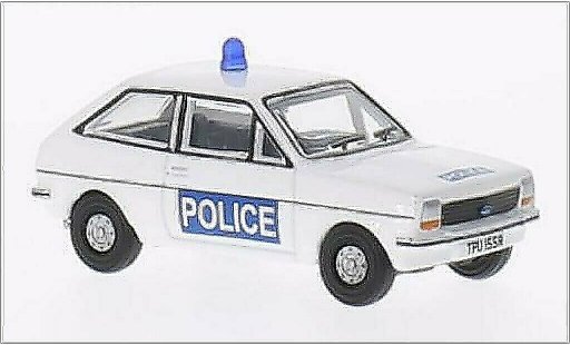 Ford Fiesta Flotte 1/76 Oxford MkI Essex Politie RHD modelauto