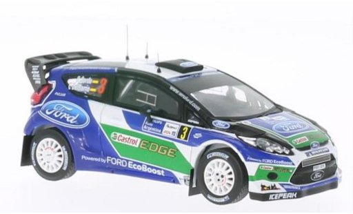 Ford Fiesta WRC 1/43 IXO No.3 Castrol Rally Zilverinien 2012 /C.D modelauto