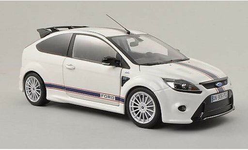 Ford Focus RS 1/18 Minichamps Le Mans Classic Edition wit/blauw 2010 modelauto