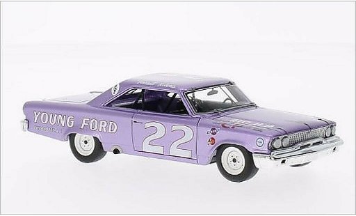 Ford Galaxy Berline 1/43 Spark No.22 Darlington 1963 modelauto