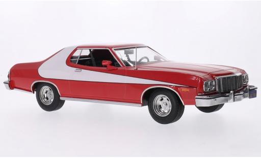 Modelauto Ford Gran Torino Gran Torino rood/wit 1975 1/18 MCG