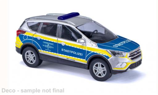 Modelauto Ford Kuga Police 2017 Stadtpolitie Wiesbaden 1/87 Busch