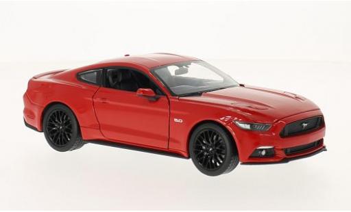 Modelauto Ford Mustang GT rood 1/24 Welly