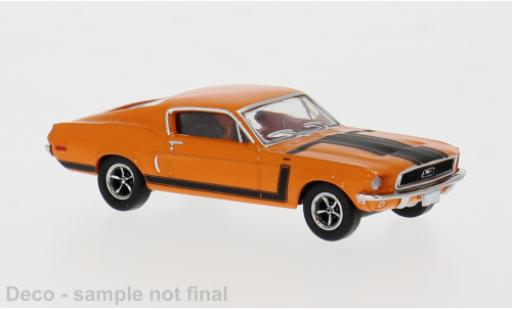 Modelauto Ford Mustang Hardtop oranje 1968 1/87 Brekina