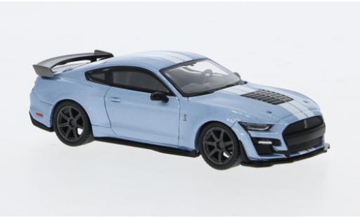 Modelauto Ford Mustang GT Shelby blauw 1/64 Mini GT