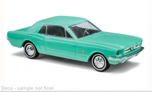 Modelauto Ford Mustang Hardtop turquoise 1964 1/87 Busch