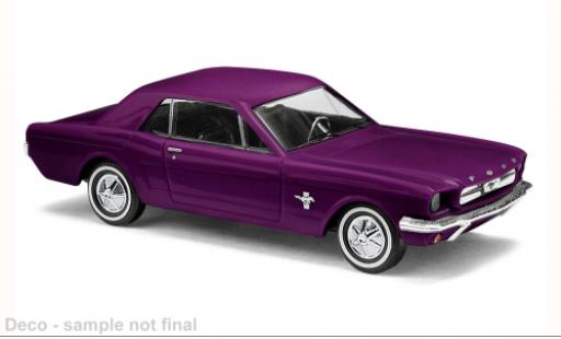Modelauto Ford Mustang Hardtop paars 1964 1/87 Busch