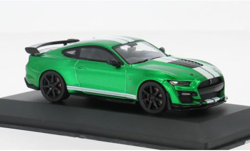 Modelauto Shelby Mustang Base Ford groen/wit 1/43 Solido
