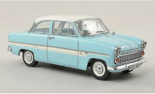 Ford Taunus 12M 1/43 Neo Sedan blauw/wit 1959 modelauto