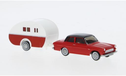Modelauto Ford Taunus 12M rood 1/87 Wiking