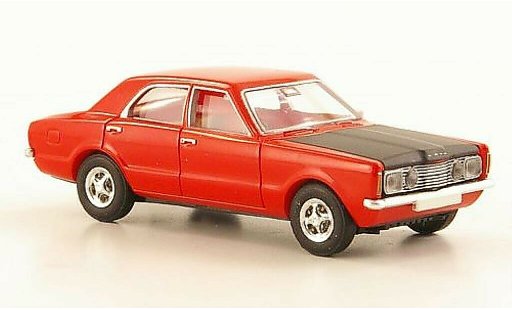 Ford Taunus TC1 1/87 Brekina GT Sport rood/zwart modelauto