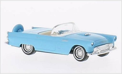 Ford Thunderbird Two-Seater 1/87 Busch Cabriolet blauw 1956 modelauto