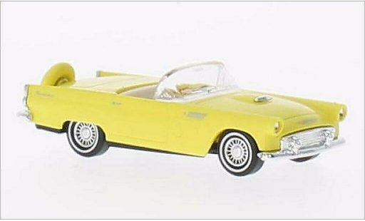 Ford Thunderbird Two-Seater 1/87 Busch Cabriolet geel 1956 modelauto
