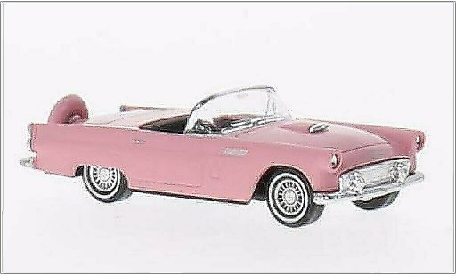 Ford Thunderbird Two-Seater 1/87 Busch Cabriolet roze 1956 modelauto