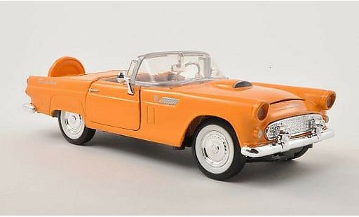 Ford Thunderbird Two-Seater 1/24 Motormax geel 1956 modelauto