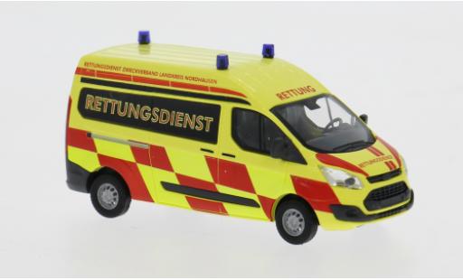 Modelauto Ford Transit Custom 2012 Fernverlegungsdienst Th&Atilde;&frac14;ringen 1/87 Busch