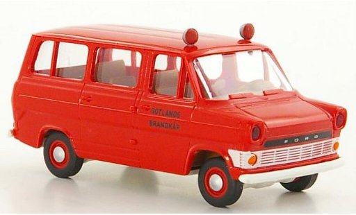 Ford Transit Mk2 1/87 Brekina IIa Stationwagen Gotlands Brandkar Brandweer (S) modelauto