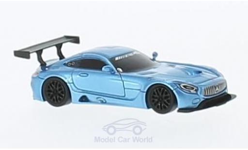 Modelauto Mercedes AMG GT GT3 3 metallic blauw 1/87 FrontiArt