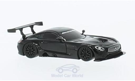 Modelauto Mercedes AMG GT GT3 3 zwart 1/87 FrontiArt