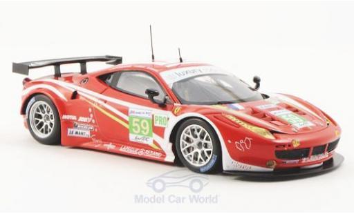 Modelauto Ferrari 458 Italia GT2 No.59 Luxury Racing 24h Le Mans 2012 1/43 Fujimi