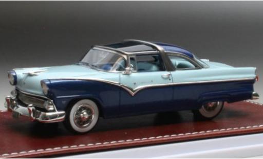 Modelauto Ford Fairlane Crown Victoria GIM - Great Iconic Models metallic blauw fonc&Atilde;&copy;/blauw clair 1955 1/43 GIM   Great Iconic Models