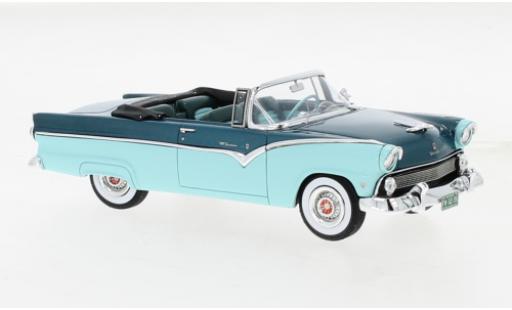 Modelauto Ford Fairlane Sunliner metallic groen/turquoise 1955 1/43 GIM   Great Iconic Models