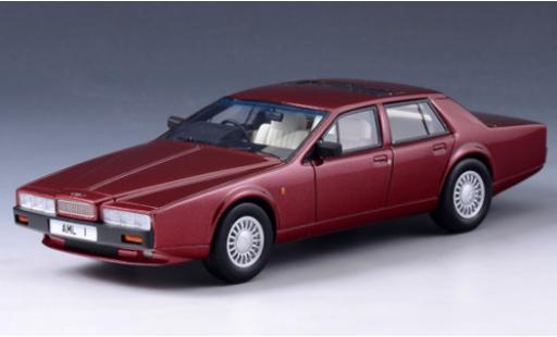 Modelauto Aston Martin Lagonda series iv metallic rood RHD 1986 1/43 GLM