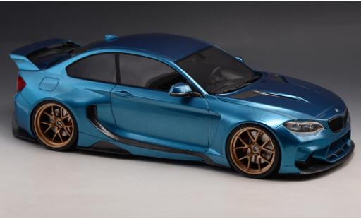 Modelauto Bmw M235 tuning 35i (F22) DarwinPRO MTC zwart Sails Widebody metallic blauw 2015 1/18 GLM