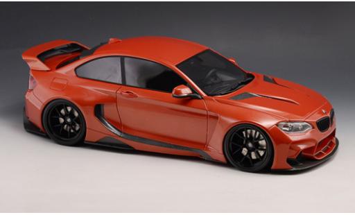 Modelauto Bmw M235 tuning i (F22) DarwinPRO MTC zwart Sails Widebody metallic oranje 2015 1/18 GLM