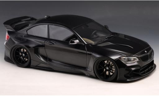 Modelauto Bmw M235 tuning i (F22) DarwinPRO MTC zwart Sails Widebody zwart 2015 1/18 GLM