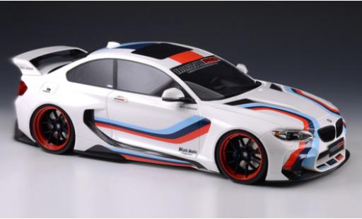 Modelauto Bmw M235 tuning 35i (F22) DarwinPRO MTC zwart Sails Widebody wit/Dekor 2015 1/18 GLM