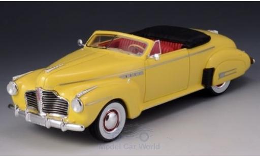 Modelauto Buick Roadmaster Convertible Cabriolet 76C geel 1941 1/43 GLM