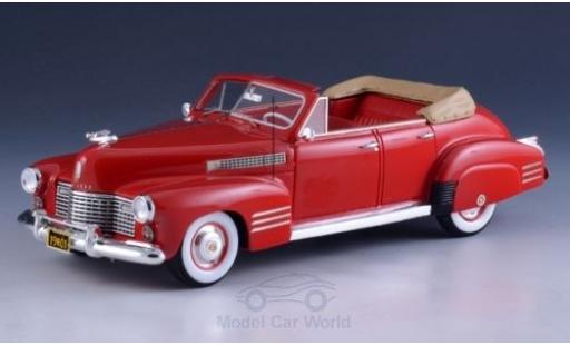 Modelauto Cadillac Series 62 Convertible Cabriolet Sedan rood 1941 1/43 GLM